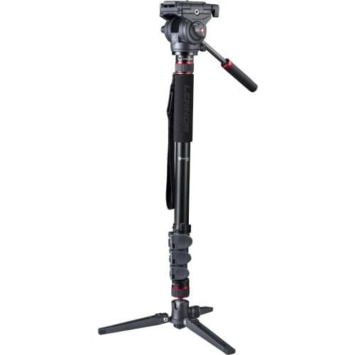 LENNON LM5AH Aluminum Frame Saker Quick Release Professional Video monopod Tripod up to 18kg Suitable for DSLR Video Cameras
