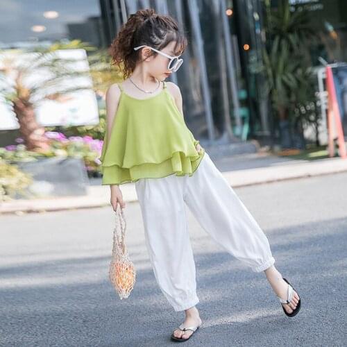 Summer Girls Clothes Set Kid Clothes Teenage Cute Girls Clothing Children Clothes Gift Roupas Menina Children Clothes AC50TZ