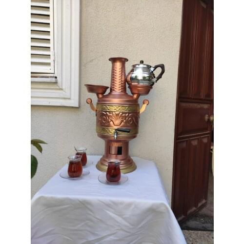 Knt Çaydanlıklı 100 Copper Stove Samovar 090843