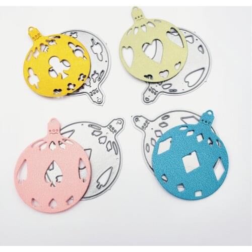 PANFELOU ball-shaped metal craft paper die cutting dies hot sale Scrapbooking/DIY New year Easter Embossing mould