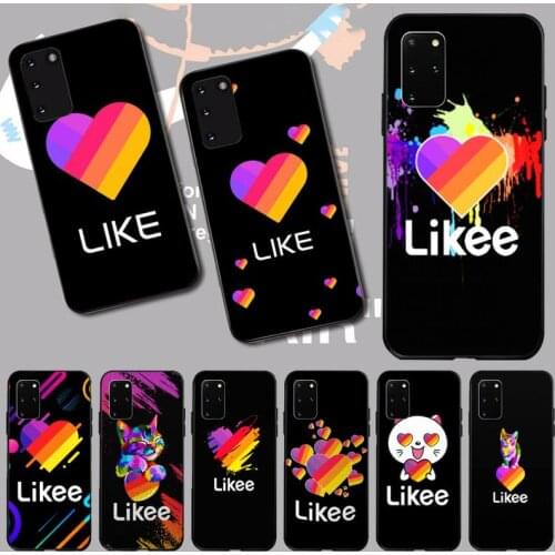 PENGHUWAN Likee Funny cat bear love heart Soft Silicone TPU Phone Cover for Samsung S20 plus Ultra S6 S7 edge S8 S9 plus S10 5G