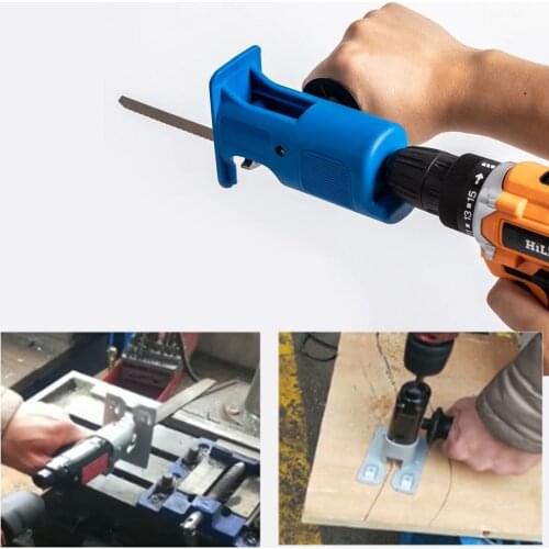Wood Metal Cutter Saw Attachment Adapter Cordless Reciprocating Saw Adapter Set Electric Drill Modified Electric Saw Hand Tool