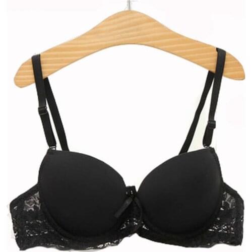 Teenage Girl Young Student T shirt Bra Thin Cup lace small Bra Cotton Intimates Lingerie Underwear Teenage Bra super push up bra