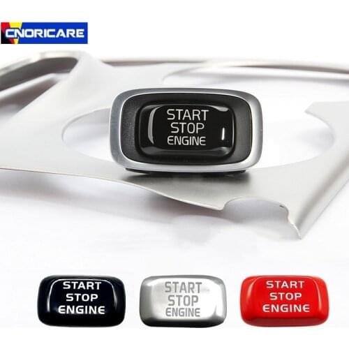 Car Styling Center Console One-Click Start Button Sticker Decoration Cover For Volvo V40 V60 S60 XC60 ABS Interior Accessories