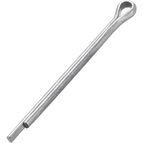 Uxcell 40 Pcs Split Cotter Pin 13/64 inch Diameter x 1 31/32 inch - 3 5/32 inch Length Carbon Steel 2-Prongs Silver