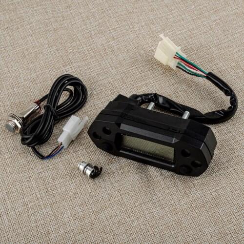 1 Set Mini LCD Digital Speedometer Tachometer Odemeter Meter Display DC 12V for Motorcycles Scooters