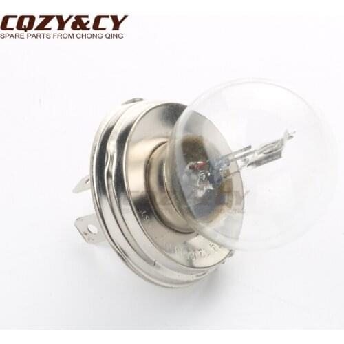 2PC Bulb H4 (P43T) 12V 60/55W white for 50cc 100cc 125cc 150cc 200cc 2T 4T Motorcycle Scooter Kart ATV