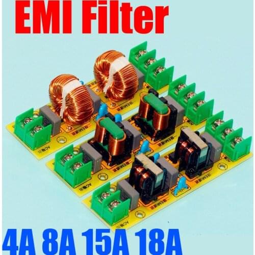 2-stage 18A Power Filter EMI Filter Audio Power Filter Power Purifier Board noise FOR Speaker Amplifier CAR