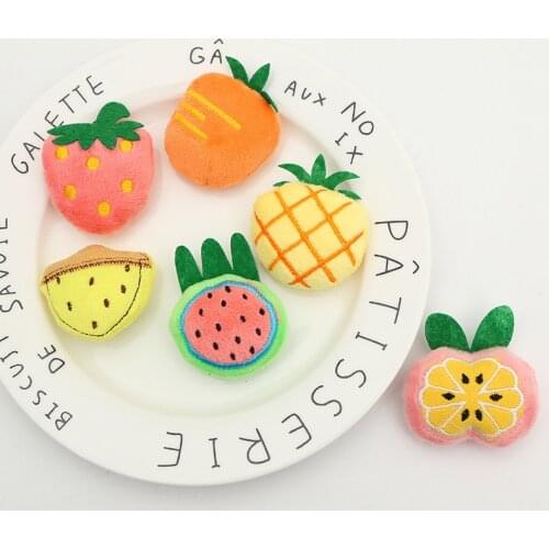 20pcs/lot sweet fruit watermelon doll Padded Patches Appliques For Clothes Sewing Supplies DIY Hair Decoration