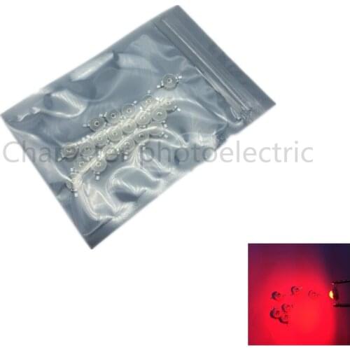50pcs 3W LED Red 660nm High power LED bulbs Lamp 700mA 2.2-2.4V 30-40LM 42mil plant growing light Chips