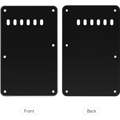 6 Holes 3-Ply Guitar Backplate Tremolo Back Cover Replacement for ST Electric Guitar Guitar Accessories
