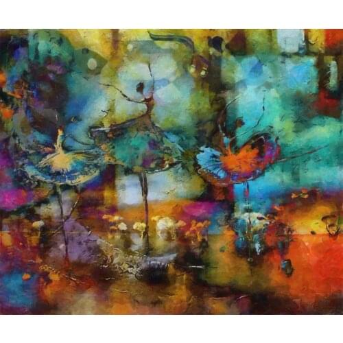 Handmade Abstract Dancer Painting Watercolor Ballet by Celito Medeiros Wall Decorative Pictures Home Decor Arts Oil on Canvas