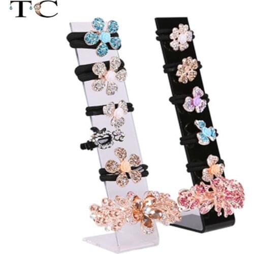 4x20cm Acrylic Hair Clip Jewelry Showcase Holder Hairpin Display Show Stand Holder Jewelry Display Stand Rack New Arrival