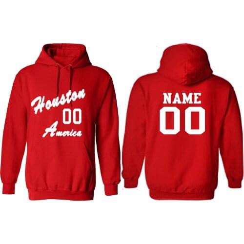 America Houston youth male hoodie custom name number photo Indianapolis sweatshirt nation flag country college casual clothes