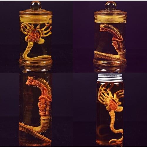 Anime Alien Predator Alien Larva Face Bug Action Figures Toys Chestburster Facehugger Culture Tank