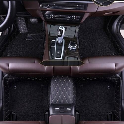 Car Floor Mats For Fiat Weekend 2006 Waterproof Leather Carpets Custom Auto Styling Foot Pads Car Accessories Interior Covers