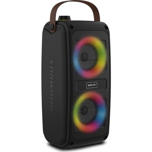 Colorful Lights Bluetooth Speaker Outdoor Wireless Stereo Subwoofer Portable FM Radio Music Center Home Theater Caixa De Som