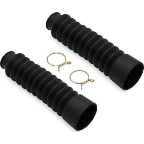 30mm 7.7" Black Fork Boots Gators Forks for mini dirtbike motorcycle dual sport scooter For 81-82 ATC250R / ATC185S ATC200