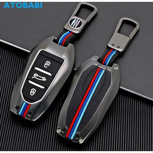 Zinc Alloy Car Key Case Remote Control Fob Protector Cover For Peugeot 3008 208 308 508 2008 5008 DS DS4 DS5 Citroen C4 B78 Opel