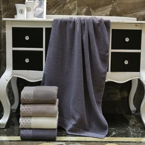100% cotton double-sided terry adult bath towel towel set, thick and fast water absorption, affordable and comfortable at home 0