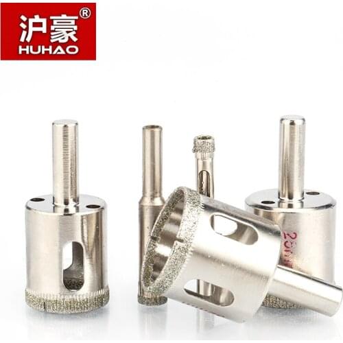 HUHAO 1pc Glass Hole Maker Thick Diamond Powder Coating Drill Bits Jade Prayer Beads Rounding Tool Multi-function Sharp Drilling