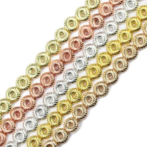 JHNBY 10mm Round Circle Rose Gold Silvers Hematite Natural Stone Spacer Loose Beads For Jewelry Making Diy bracelets Accessories
