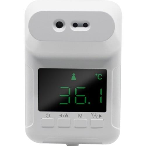 Hot K3S Thermometer Infrared Induction Thermometer Alarm Wall Mounted Thermometer forehead Temperature Voice Prompt