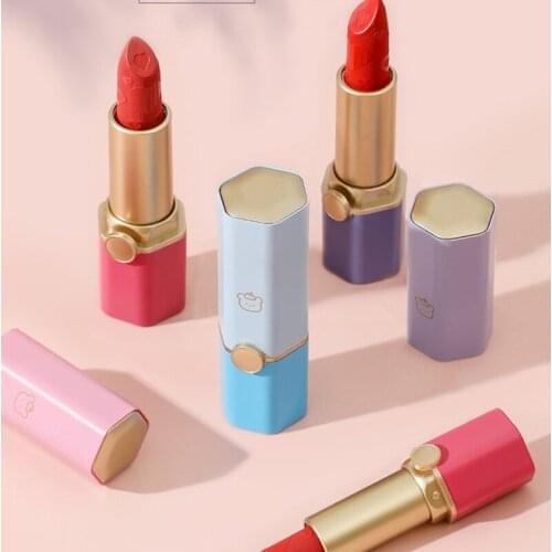 1pc Matte Lipstick With Gift Box As Gift Summer Long Lasting & Non-stick Cup Portable Square Tube Lipstick Show Complexion