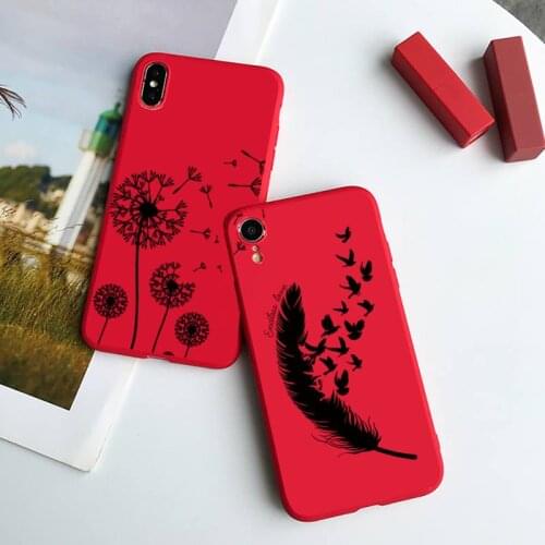 Cute creative design pattern Phone Case Red Candy Color for iPhone 6 7 8 11 12 s mini pro X XS XR MAX Plus