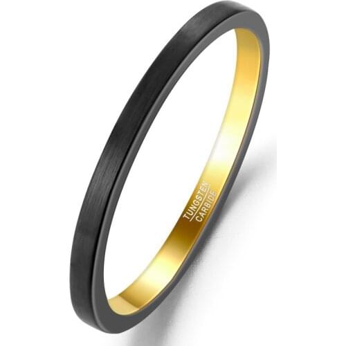Fashion Anti Scratch Tungsten Wedding Rings for Women Men Simple Classic Wedding Bands for Couples Basic Jewelry