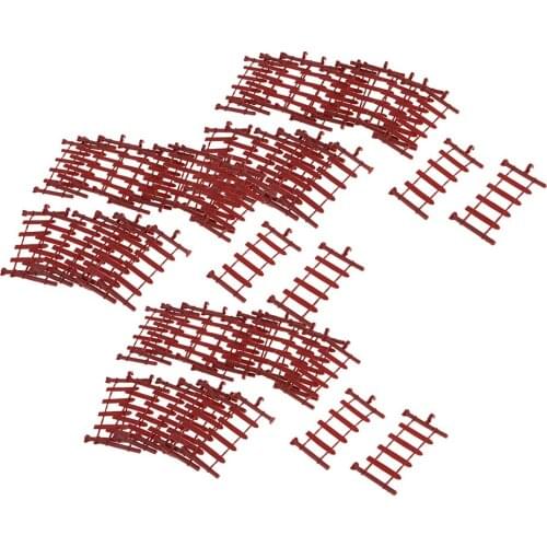 60x Fence Model Kit For War Game Sand Table Scenery DIY Building Accessories