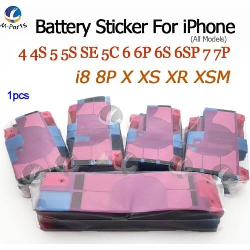 Battery Adhesive Sticker For iPhone XS Max XR X 8 Plus 7 Plus 6S 6 Plus 5S SE 5C 5 4S 4 Anti-Static Battery Glue Tape Strip Tab