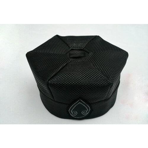 Summer new taoist hexagonal hat mesh breathable Zhuang Zi towel taoism cap