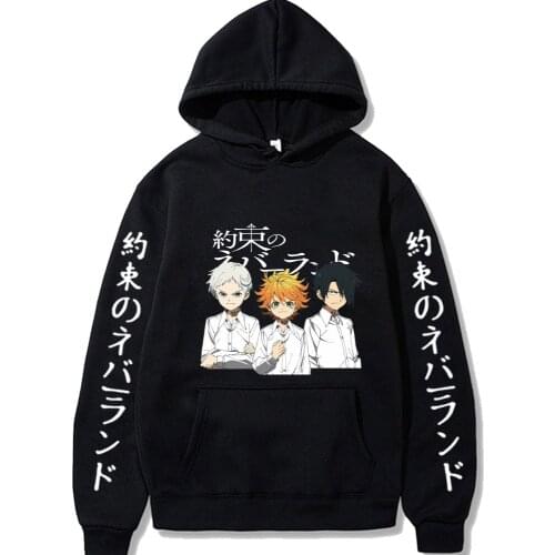 The Promised Neverland Hot Anime Hoodie Pullover Tops Long Sleeve Fashion Cloth