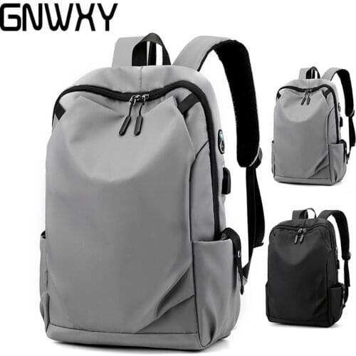 Headphone Jack Portable Design USB Fast Recharge Large capacity Nylon Backpack Simplicity Light Laptop Backpacks For 15.6-inch