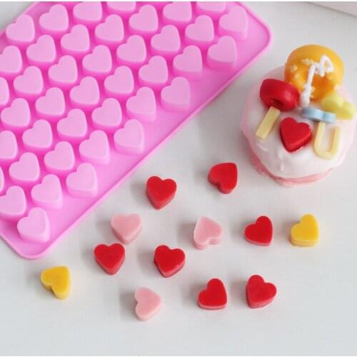 Mini Heart Coffee Bean Candle Silicone Soap Mold Letter Number Chocolate Candy Cake Decorating Baking Tool Fondant Food Grade