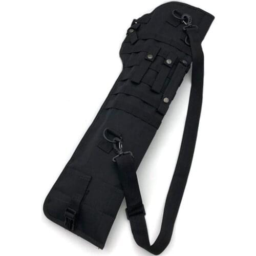 Tactical Shotgun Rifle Scabbard Bag Molle Shoulder Case Holster Hunting Airsoft Gun Carry Holder Bag Backpack Accessories