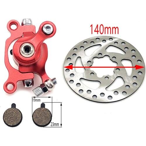 Electric scooter brake with Brake Pads and Brake 140mm disc For ZOOM Disc Brake for Electric scooter 10 inch electric