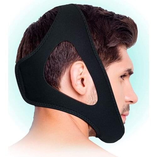 Triangle Anti Snore Chin Strap Belt Snoring Solution Adjustable Stop Snoring Snore Chin Strap Reduction Sleep Aids for Men Women