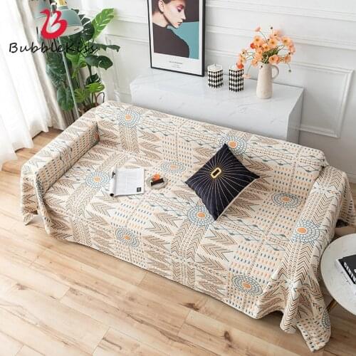 Bubble Kiss Pure Cotton Sofa Towel Four Seasons Universal Breathable Nordic Style Living Room Sofa Home Decor Couch Cover Towel