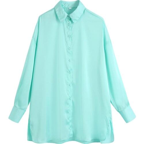 Zisanium Womens Satin Shirts