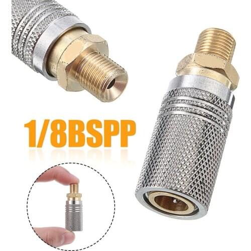 1/8BSPP Quick Release Coupler Socket Adapter Stainless Steel Coupler Release Tool For Paintball/PCP Air Rifle