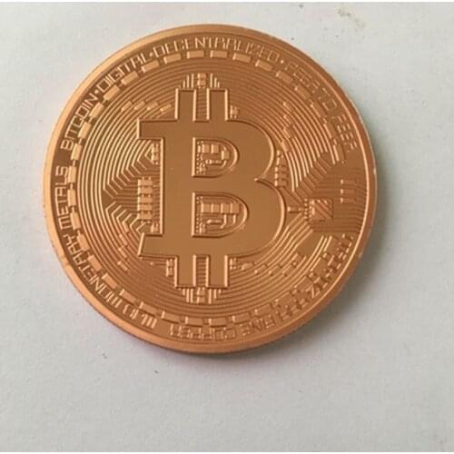 10 pcs Classic BTC bitcoin 24K real gold plated silver bronze badge 40 mm internet theme souvenir collectible decoration coin