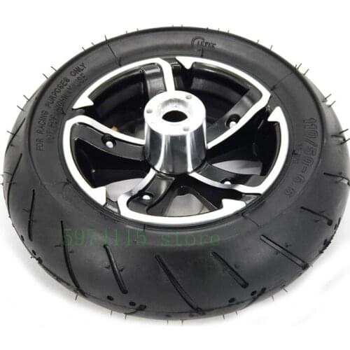 6.5 Inch Tire With Alloy Wheel Hub 90 / 65-6.5 Vacuum Tire Inner And Outer Tire Is Used For Refitting Bicycle Wheel DYI