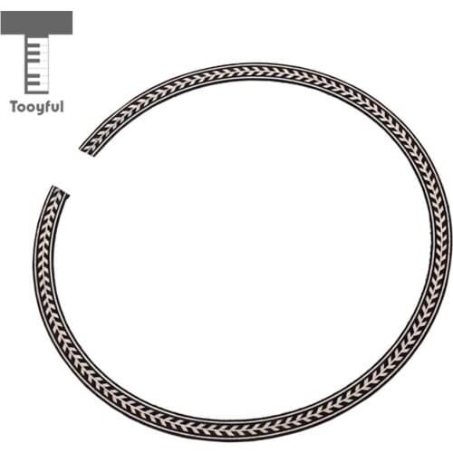 Tooyful Acoustic Guitar Rosette Soundhole Ring Inlay Sticker Self-adhesive for Guitar Accessories