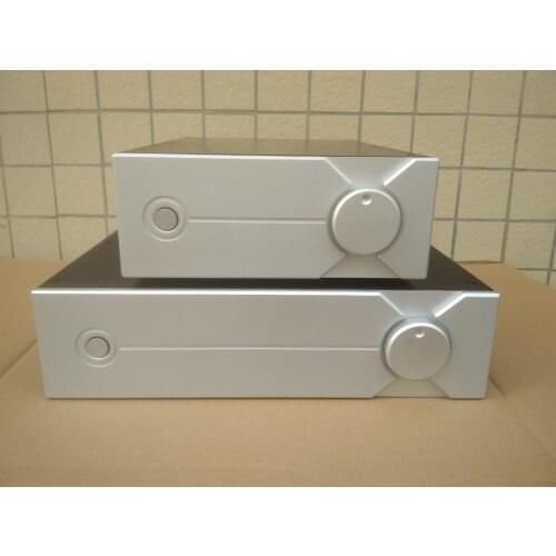 All aluminum amplifier chassis / Preamplifier case / AMP Enclosure DIY box (350 *90*308mm)