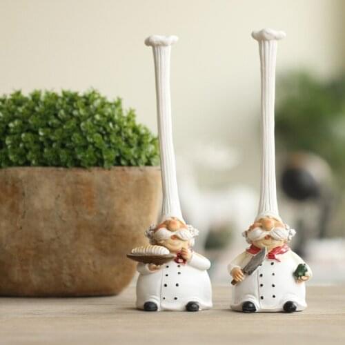 American pastoral village resin decoration creative Kitchen Restaurant Chef Hat 1 of Home Furnishing decoration crafts
