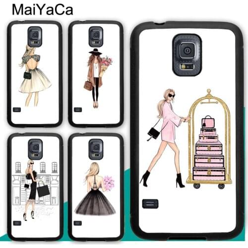 Fashion Girl Dress Art Poster Girly Case For Samsung A21S A20e A71 A51 A10 A40 A50 A70 Galaxy S20 Plus S10 S9 Note 20 Ultra