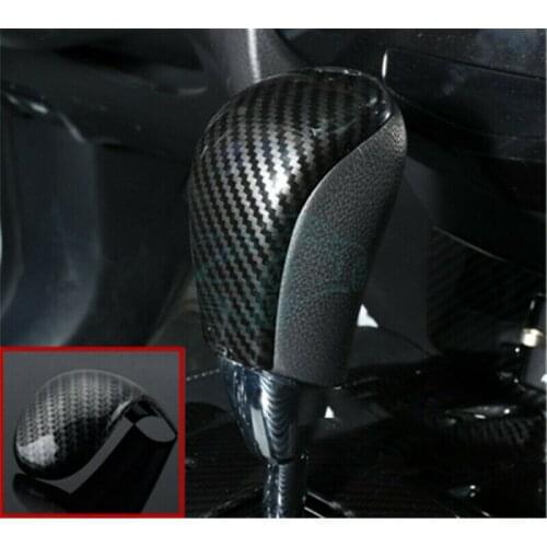For Nissan Rogue X-Trail 2014 2015 2016 2017 Carbon Fiber style Inner Gear Shift Knob Cover Trim