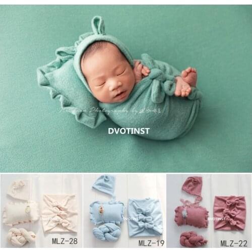 Dvotinst Newborn Photography Props Soft Bow-knot Baby Posing Sleeping Bag Pillow Wraps Fotografia Accessory Studio Photo Props